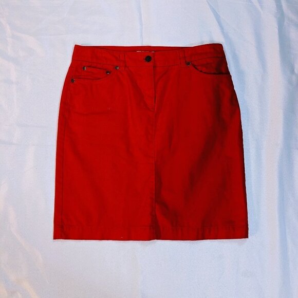 Red Jones New York Sport Skirt - Picture 1 of 4